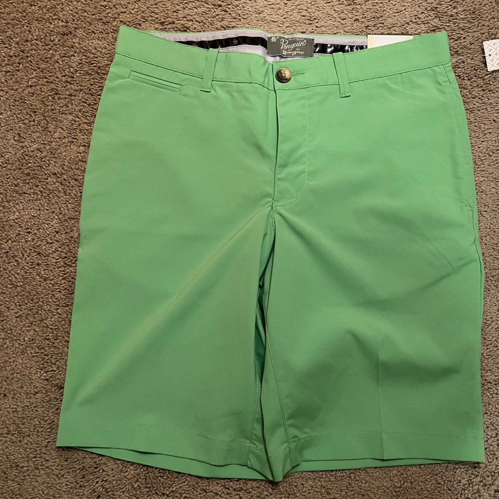 New original penguin golf shorts